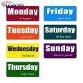 Days of Week Magnets Colorful Days of Week Fridge Magnet Set Magnetic Date Indicator for Home Office Decor Weekday Whiteboard Refrigerator Magnet 7pcs/set Magnetic Whiteboard Decor. 