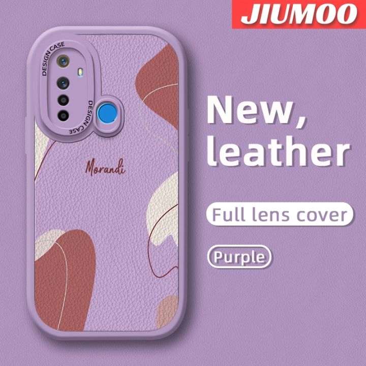 JIUMOO%20For%20Realme%205%205i%205s%206i%20Case%20Fashion%20Simple%20Morandi%20Thin%20New%20Design%20Leather%20Soft%20Back%20Cover%20Camera%20Protection%20Cases%20Shockproof%20Casing%20-%20Image%206