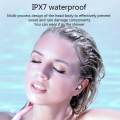 Topewon F9 Wireless Earphone IPX7 Waterproof Earbuds LED Display Built In HD Mic Headphone with 2000mAh Power. 