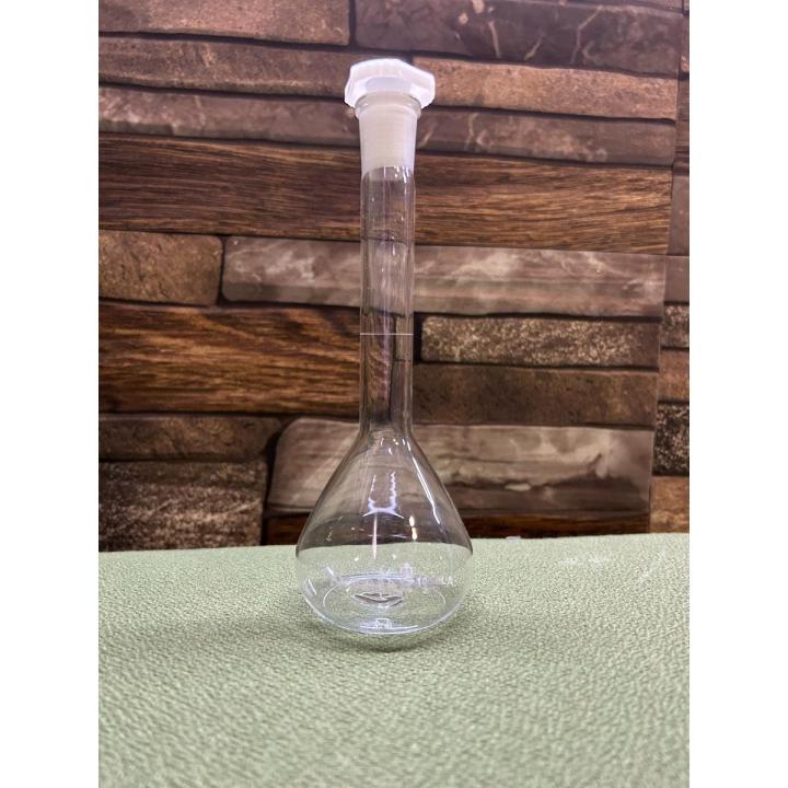 Volumetric Flask, 100ml – Clear-Fitted with Polypropylene Stopper - Class A, Tolerance ±0.10 ml - White Graduation Mark - Borosilicate Glass –NORMAX