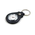 Leather Key Chain With Working Clock Keyrings Keychains Watch Key Chains Rings Clock Brown/Black. 