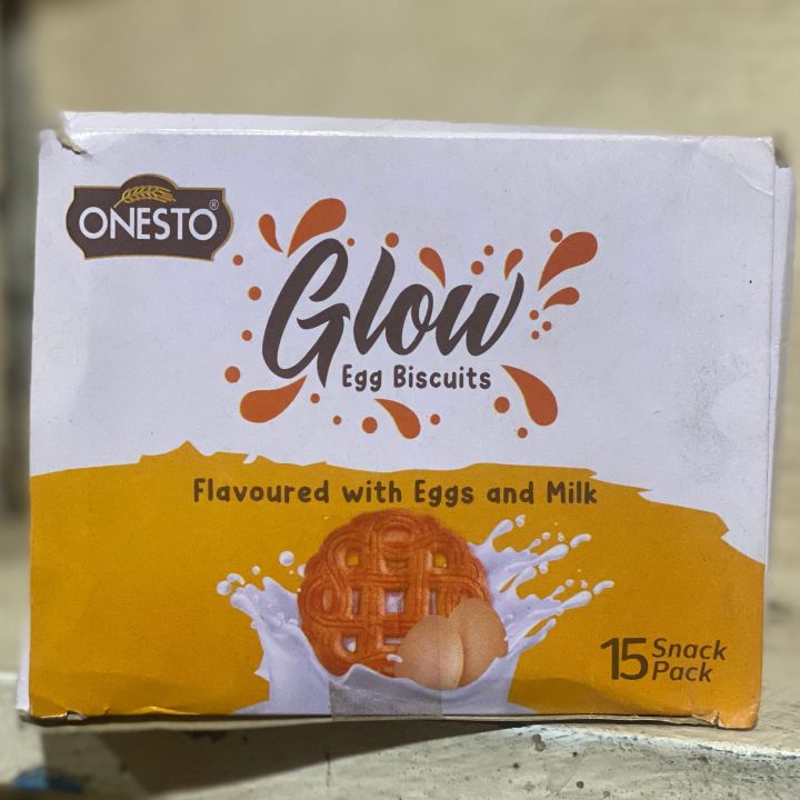 Onesto Glow Egg Biscuits (Box of 15 Packs)