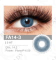 best eye lenses Three Tone Sterling Sea Blue Color 1 Pair of Contact Lens Multi Color artificial eye lenses With Full Kit. 