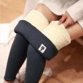 Winter Fleece Lined Leggings Women High Waist Velvet Keep Warm Pants Solid Comfortable Stretchy Thermal Tights Plus Size Leggins. 