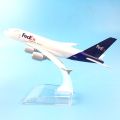 FEDEX EXPRESS Airline MODEL(16cm) PLANE AIRCRAFT Kids Toys  Alloy Metal. 
