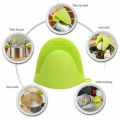 2 pcs Silicon pot holder - silicon oven mitts , heat resistant gloves , kitchen accessories anti slip baking mitts , silicon hot pot holders , best Kitchen tool. 