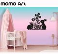 Rabbit and Baby Rabbit Wall Vinyl Decal Sticker Available at an Affordable Price. 