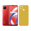 Back Paper For Realme C12 Self Adhesive Lamination Anti-Stain 0200 Golden Sheet Wrap Cover. 