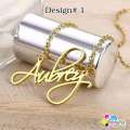 Pure And premium Quality Name Pendant, Name Necklace For Girls, Personalized/Customized Design and Name,Pendant Lockets For Both, Name Lockets For Girls, Name Jewellery, Name Necklace, Name Jewellery for Women/Men, With Jewell Box. 