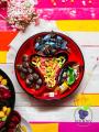 4 Compartment Dolphin Tray, Sasuke Food Divided Serving Plate, Multifunctional Food storage Plate. 