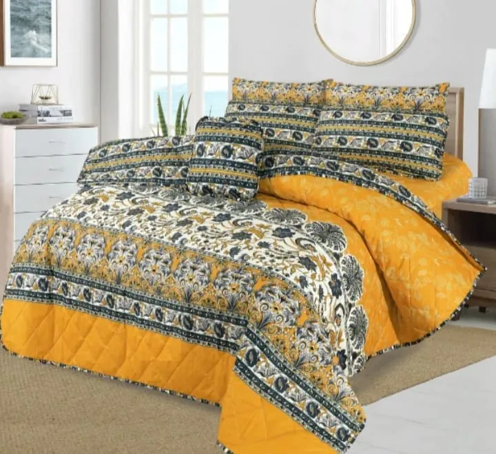Comforter%20Set-Premium%20Quality%20King%20Size%20Yellow%20Floral%20Comforter%20Set-7PCs.%20-%20Image%202