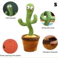 Rechargable Dancing Cactus Talking Toy Cactus Repeats , Soft Plush Talking Toy Electric Speaking Cactus Baby Toys Funny Creative Kids Toy/Cactus Shaking Cactus Lightning, Wriggle Twisting Cactus ,Cute Plush Toy Education Toy. 