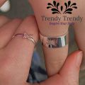 Trendy Trendy Gold Butterfly Rings For Women Men Lover Rings For Couple Size Adjustable Couple Rings. 