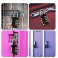 2 Pack Combination Padlock Waterproof Padlocks Black&Silver for School Gym Locker, Gate, Shed, 4 Digit Code Security Locks. 