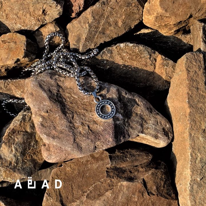 Mens Silver CELTIC CROSS Necklace Pendant 24" Stainless - View #7