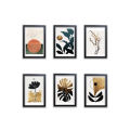6 Pcs 4x6" Minimalist Modern Customized Frames Photo Wall Decoration Photo Frame Wall Art Hanging Home Decoration Picture Gallery for Living Room Study Room, Perfect Wall Hangings, Best gift for Bedroom, Birthday Gift. 
