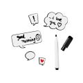 Flying Tiger Multipurpose 12 Pcs/Set Magnetic Speech Bubbles Memo Set | Fridge Magnet Stickers Accessories | Magnetic Notepad Balloons Fridge, Kitchen, & Study Reminders with Marker | Magnetic Sticky Notes. 