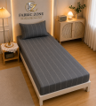 Jersey Fitted Bed Sheet With Pillow Covers. 