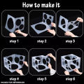 Balloon Sizer Box Collapsible Balloons Different Hole Size Measuring Measurement Tool For Ballon Decorations Celebration, Event Organizer Baloon Party Wedding, Baby Shower Decor Supplies, Creating-Balloon Arch Columns. 