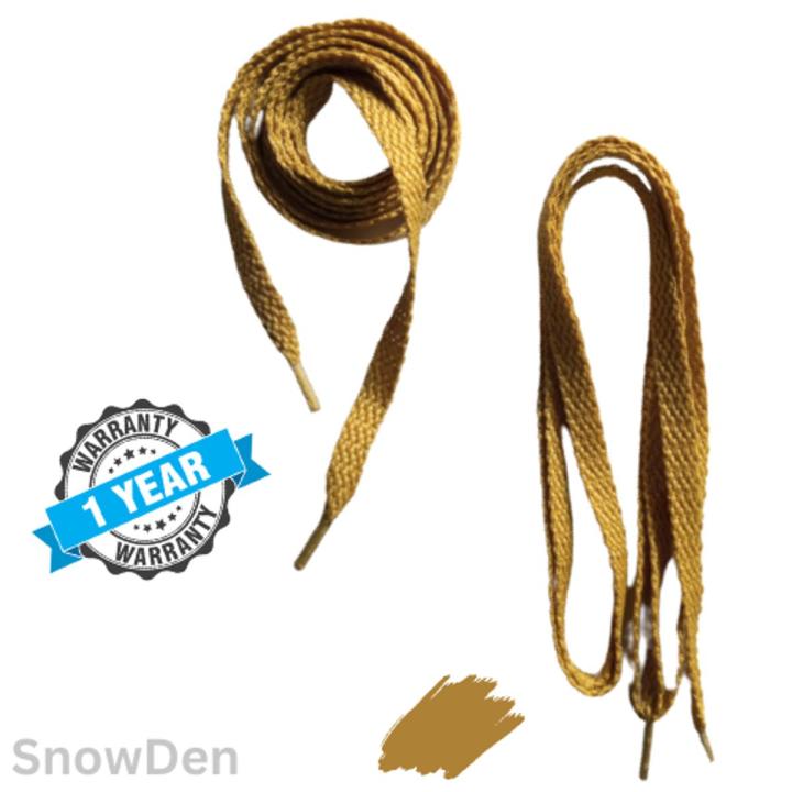 Shoe Laces Pair - Sneaker Laces - Casual Shoe Laces - Mustard Brown - 45"~50 "- For Men and Women