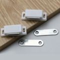 2pcs  Plastic Body Magnetic Door Stopper Cabinet Catch Holder suction m pvc. 