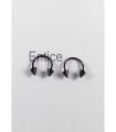 Black Punk Earrings For Unisex For Boys. 