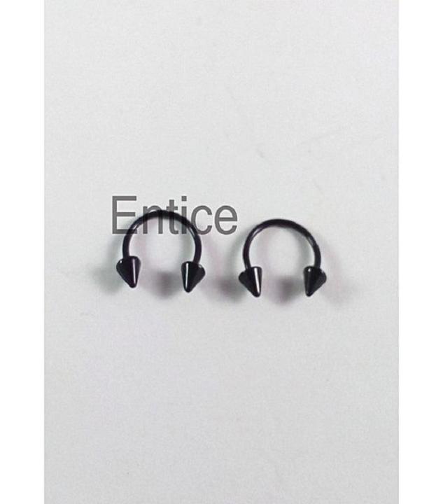 Black Punk Earrings For Unisex For Boys