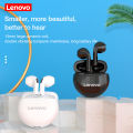 Timack®Original Lenovo HT38 LivePods TWS Bluetooth Earphone Mini Wireless Earbuds with Mic Waterproof Stere Headphone. 