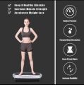 New Electric 3d Vibration Platform Exercise Machine Whole Body Workout Machine Fitness Adjustable Speed Remote Control With Touch Display Whole Body Workout Vibrating Fitness Platform Massager Loop Bands Home Training Equipment for Weight Loss Toning. 