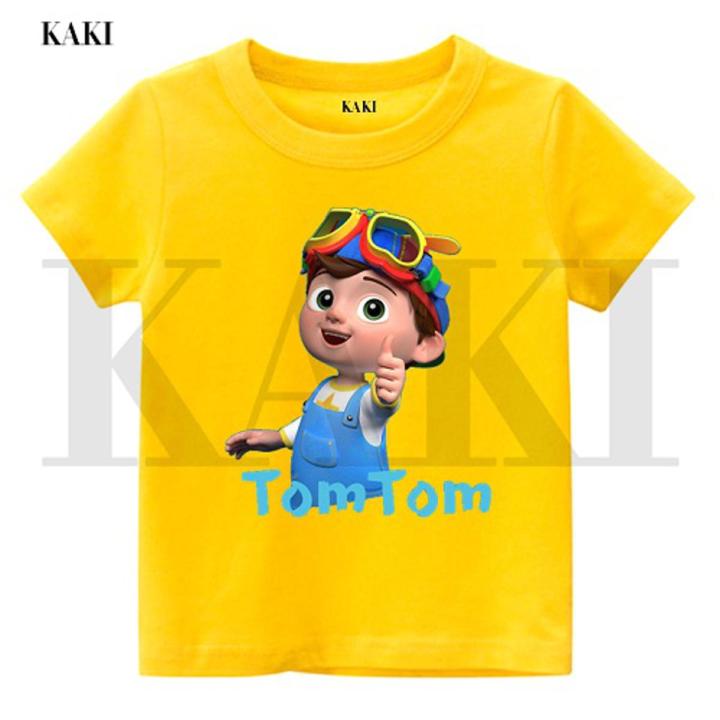 Cocomelon TOMTOM Short Sleeves T-Shirts For Boys Girls & Kids