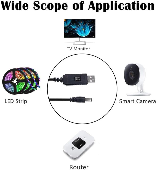 USB%20DC%205V%20To%2012V%20Step-Up%20USB%20to%20Router%20Boost%20Module%20Converter%20Cable%205.5x2.1mm%20Male%20Connector%20for%20Routers%20-%20Image%207