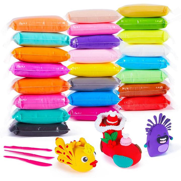 Kids Play Super Light Clay Air Dry Clay Kids Modeling Clay - Air Dry Polymer Clay with Free Tools Foamic Polymer Light Clay Slime Playdough For Kids