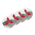 4Pcs Car Wheel Center Hub Caps Emblem Stickers For Mitsubishi lancer asx outlander pajero l200 galant. 