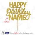 PERSONALISED Custom Happy Birthday Cake Topper For Party Celebration, Kids Birthday Toppers & Cake Decoration with ANY NAME. 