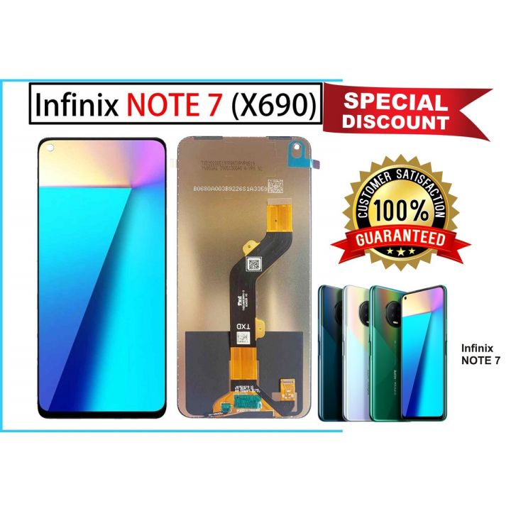 Infinix Note 7 LCD Panel Replacement Assembly - X690B