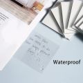 Transparent Sticky Notes (3x3 inch) Translucent Clear Sticky Notes Waterproof Self-Adhesive Translucent Pads for Books Annotation, Sticky Notes for  Removable Perfect for College Essentials Books and Office Stationery Art and Craft  Pack of 1. 