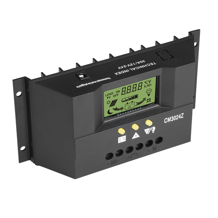 PWM Intelligent Solar Panel Charge Controller Regulator LCD Display 12V ...