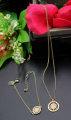 Lovisa 2pc pendent chain locket & bracelet with semi precious stone necklace for girl Trendy high quality golden. 