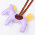 EverToner Fashion PU Leather Horse Keychain Handmade Pony Charm Accessories Key Chains for Women Bag Key Ring. 