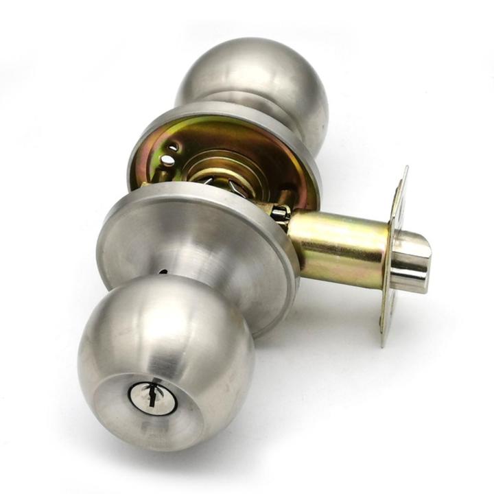 Interior Privacy Door Knob for Bedroom Stainless Steel Bathroom Door Handle Round Door Lock
