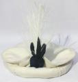 Chitrali 100% Wool hat Cap Pakol Handmade Topi + Feather. 