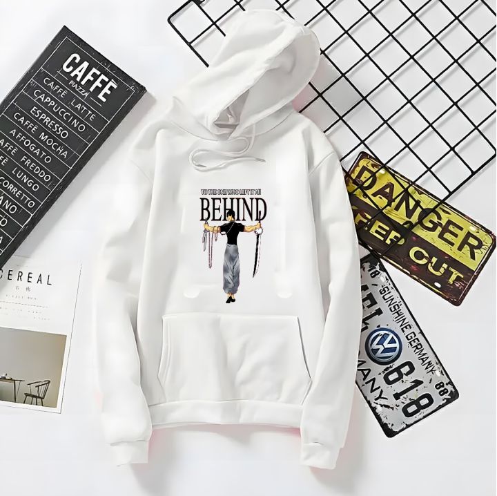 Kangaroo Hoodie To The One Who Left It All Behind Printed Pocket Drawstring Casual Pullover Hodie Clothing Long Sleeves Export Quality Huddie Winter Wear Smart Fit Hoody
