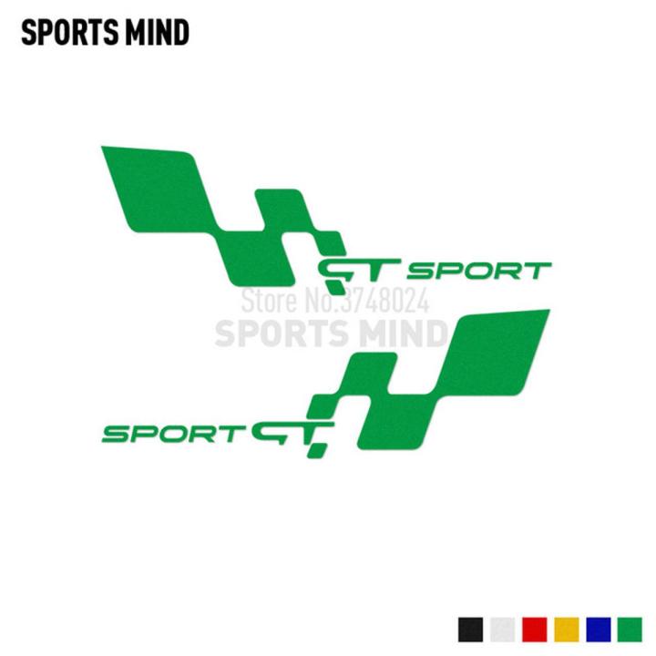 1 Pair Customizable GT SPORT Car Sticker Decal Car Styling For Renault Dacia duster megane captur clio sandero kadjar espace