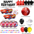 Lightning McQueen Car Happy Birthday Theme Set​ Of 125 Pcs. 