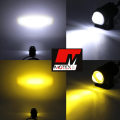 Pack of 2 - Mini Driving Led Light With Free On/Off/On Switch, Ultra Bright Led Light For Motorcycle  - Universal Fitment Eg Cd 70cc, Cg125tcc, Ybr & Other Bikes. 