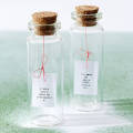 Pack of 4 Message Bottles 3 inches Empty Bottle Art and Craft Material. 