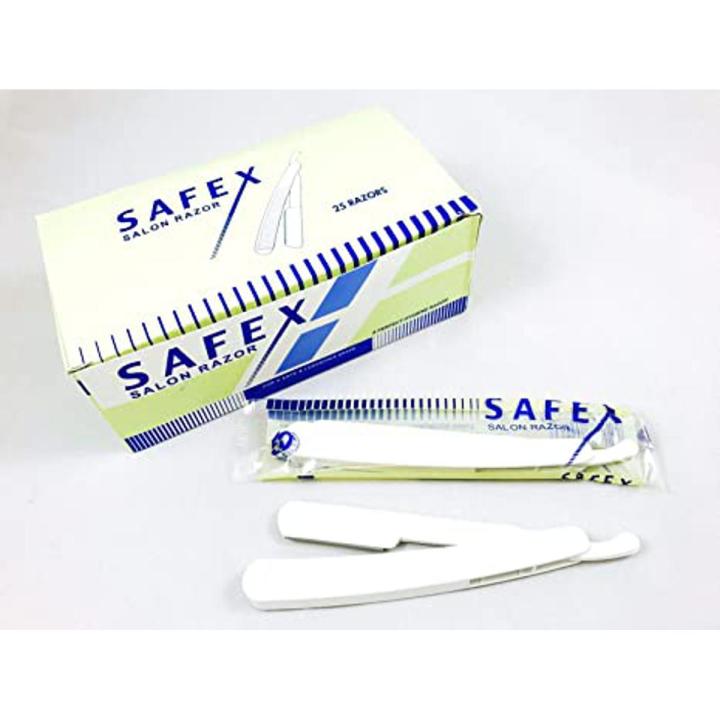 12 Pcs SAFEX Disposable Razor | DISPOSABLE STRAIGHT CUT THROAT RAZOR HOSPITAL MEDICAL PATIENT PREP BARBER | Salon Razor | Disposable Shaving Razor | Body Razor | Safety Hygiene Razor | | Under Arm - Unwanted Hair Remover Shaving