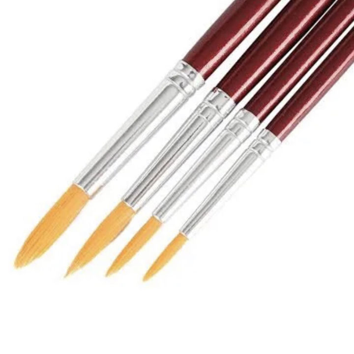M&G. Painting Brushes round tip #1-12 And Gouache Paint brushes PACK OF 1PC ONLY for professionals all sizes available best quality single piece packing Smooth painting flow best for Artist, children, water colour, Acrylic, Schools