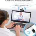 Aigoss Webcam with Microphone & Privacy Cover, 1080P Full HD Web Camera for Streaming, Video Calling, Conference, Recording, Gaming, Computer Camera Laptop USB Webcam. 