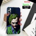 Tecno Spark 7 Cover Case  - Print Joker Soft Case Cover. 